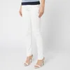 Emporio Armani Women's J18 High Rise Straight Jeans - Cream - Image 1