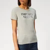 Emporio Armani Women's Sequin Logo T-Shirt - Grey - Image 1