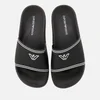 Emporio Armani Women's Slide Sandals - Black/White - Image 1