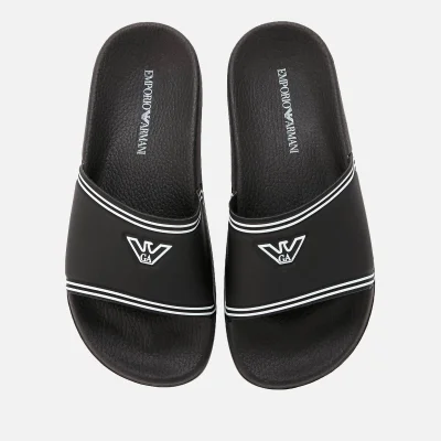 Emporio Armani Women's Slide Sandals - Black/White