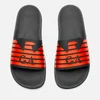 Emporio Armani Men's Zup Slide Sandals - Black/Black/Mandarin - Image 1