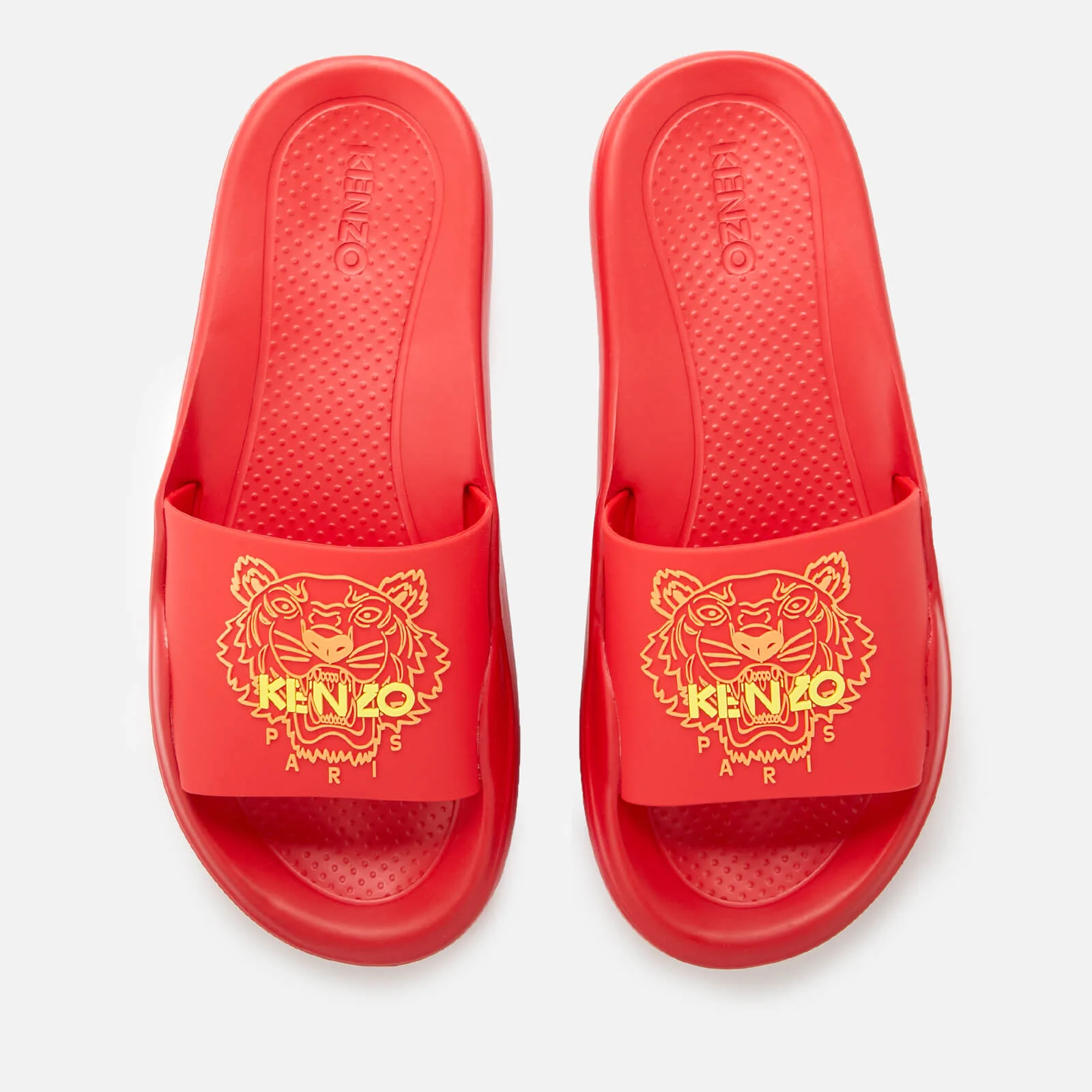 KENZO Women's Tiger Pool Slide Sandals - Medium Red Image 1