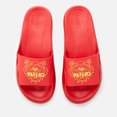KENZO Women's Tiger Pool Slide Sandals - Medium Red