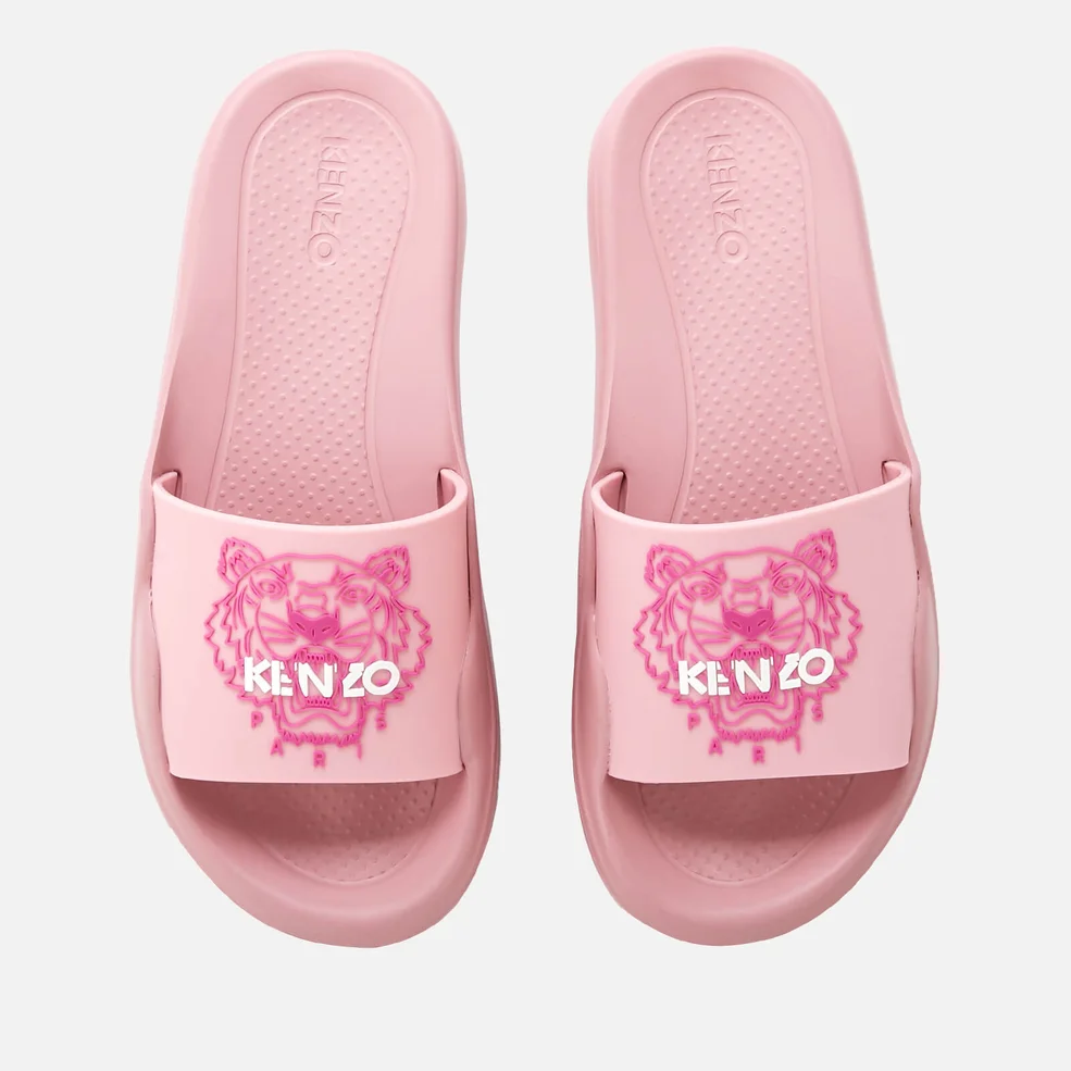 KENZO Women's Tiger Pool Slide Sandals - Pastel Pink Image 1