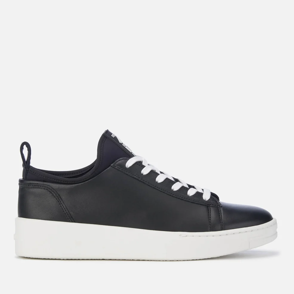 KENZO Women's K-City Leather Low Top Trainers - Black Image 1