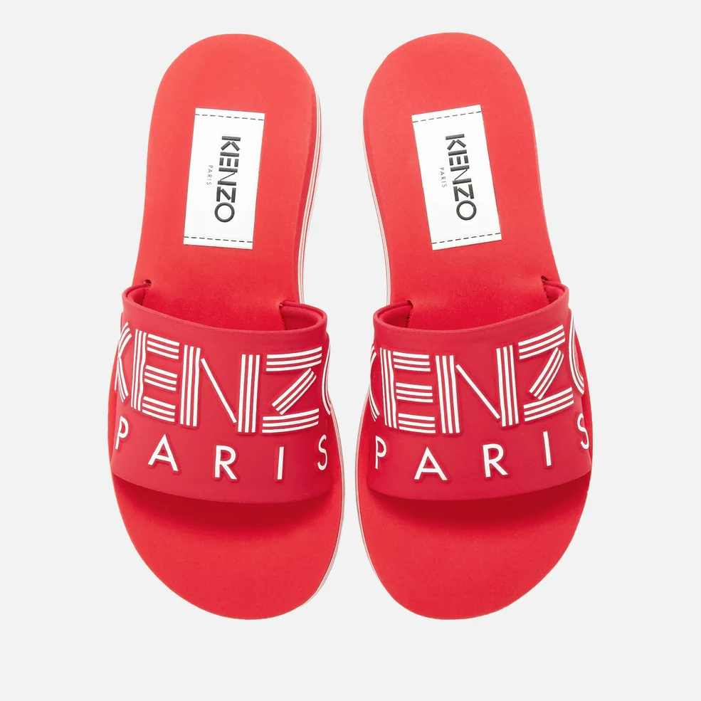 KENZO Women's Papaya Slide Sandals - Medium Red Image 1
