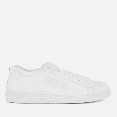 KENZO Men's Tennix Leather Low Top Trainers - White