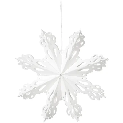 Broste Copenhagen Paper Snowflake Decoration - Small - White