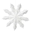 Broste Copenhagen Paper Snowflake Christmas Decoration - Medium - White - Image 1