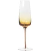 Broste Copenhagen Amber Champagne Glass - Mouthblown Caramel - Image 1