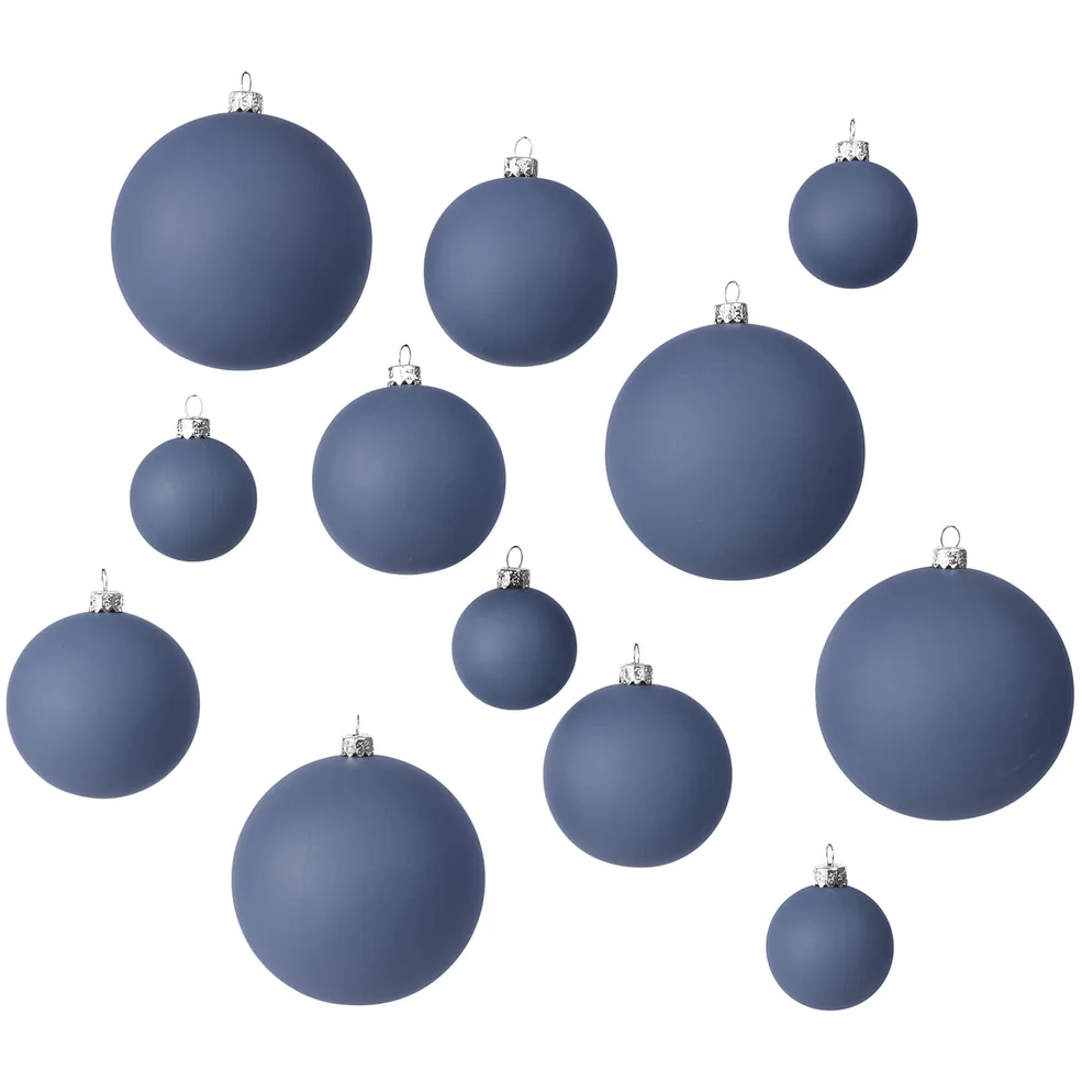Broste Copenhagen Ammos Christmas Baubles - Orion Blue Image 1