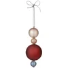 Broste Copenhagen Christmas Tree Decoration - Taupe and Red - Image 1