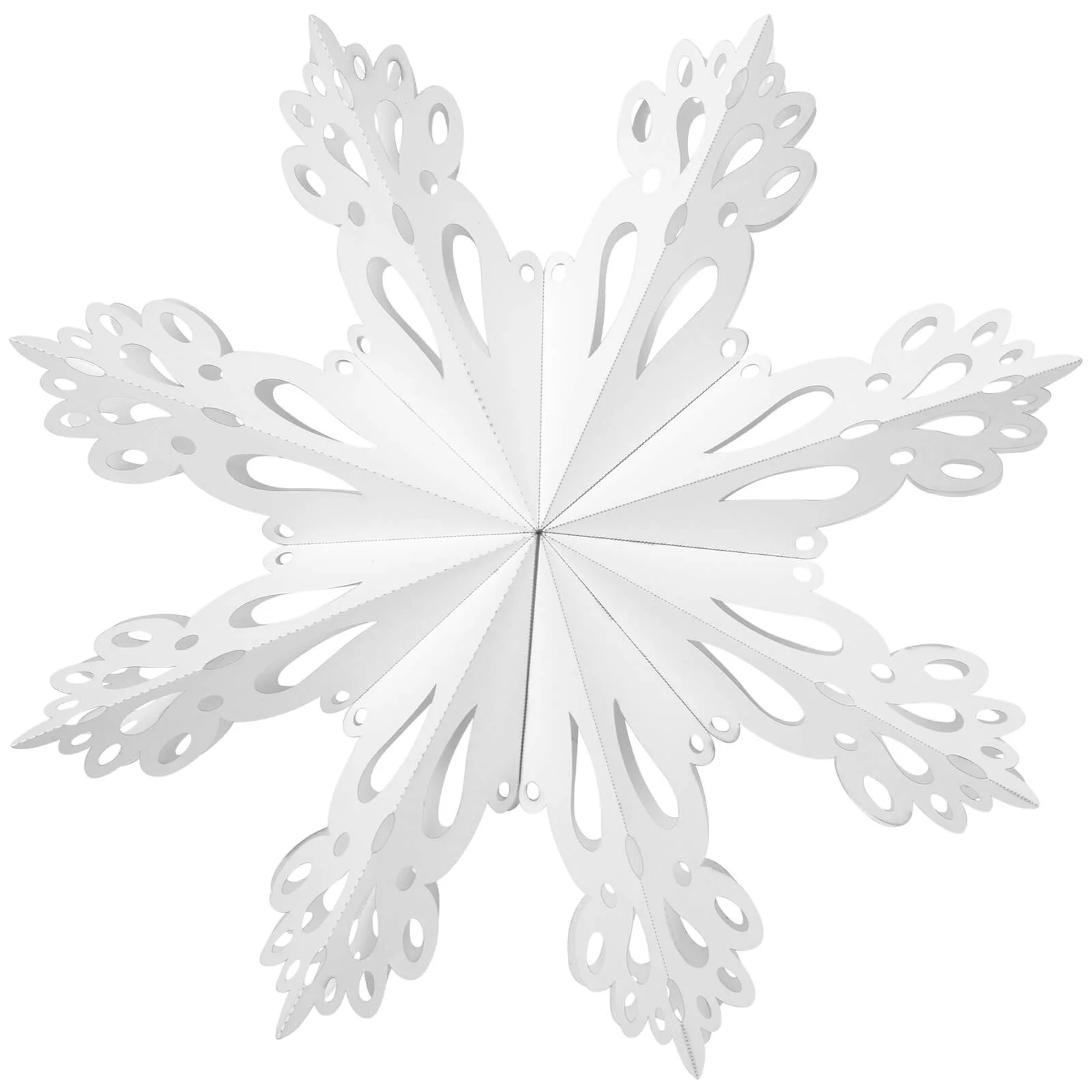 Broste Copenhagen Paper Snowflake Christmas Decoration - Large - White Image 1