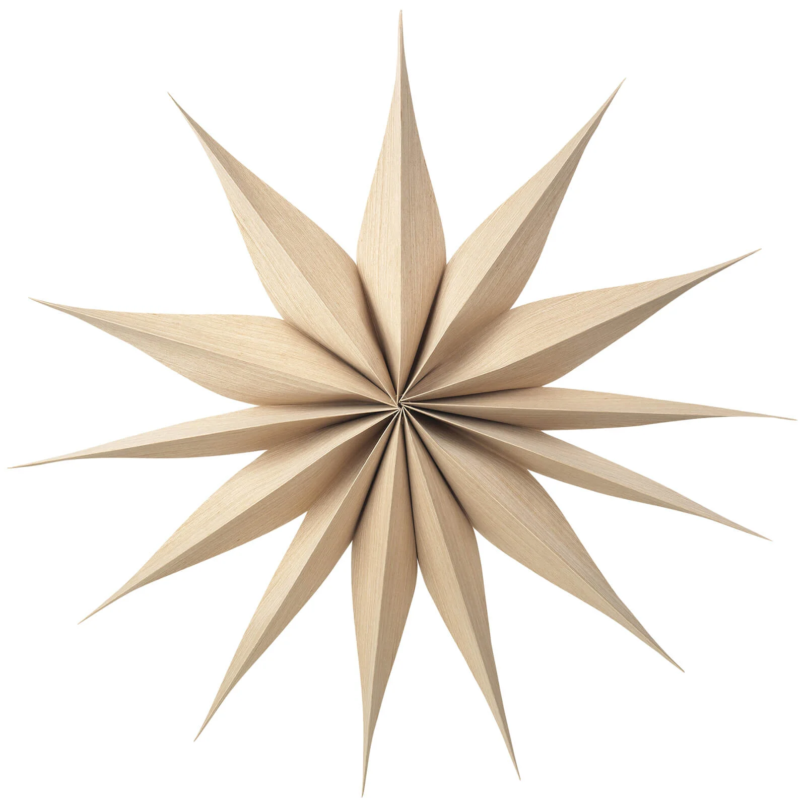 Broste Copenhagen Wooden Star Venok Decoration - Large - Natural Image 1