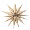 Broste Copenhagen Wooden Star Venok Decoration - Large - Natural - Image 1