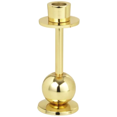 Broste Copenhagen Ball Candlestick - Brass - 17cm