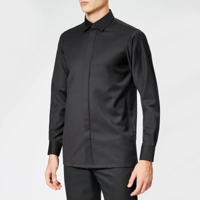 Matthew Miller Men's Cahir Merino Wool Shirt - Black