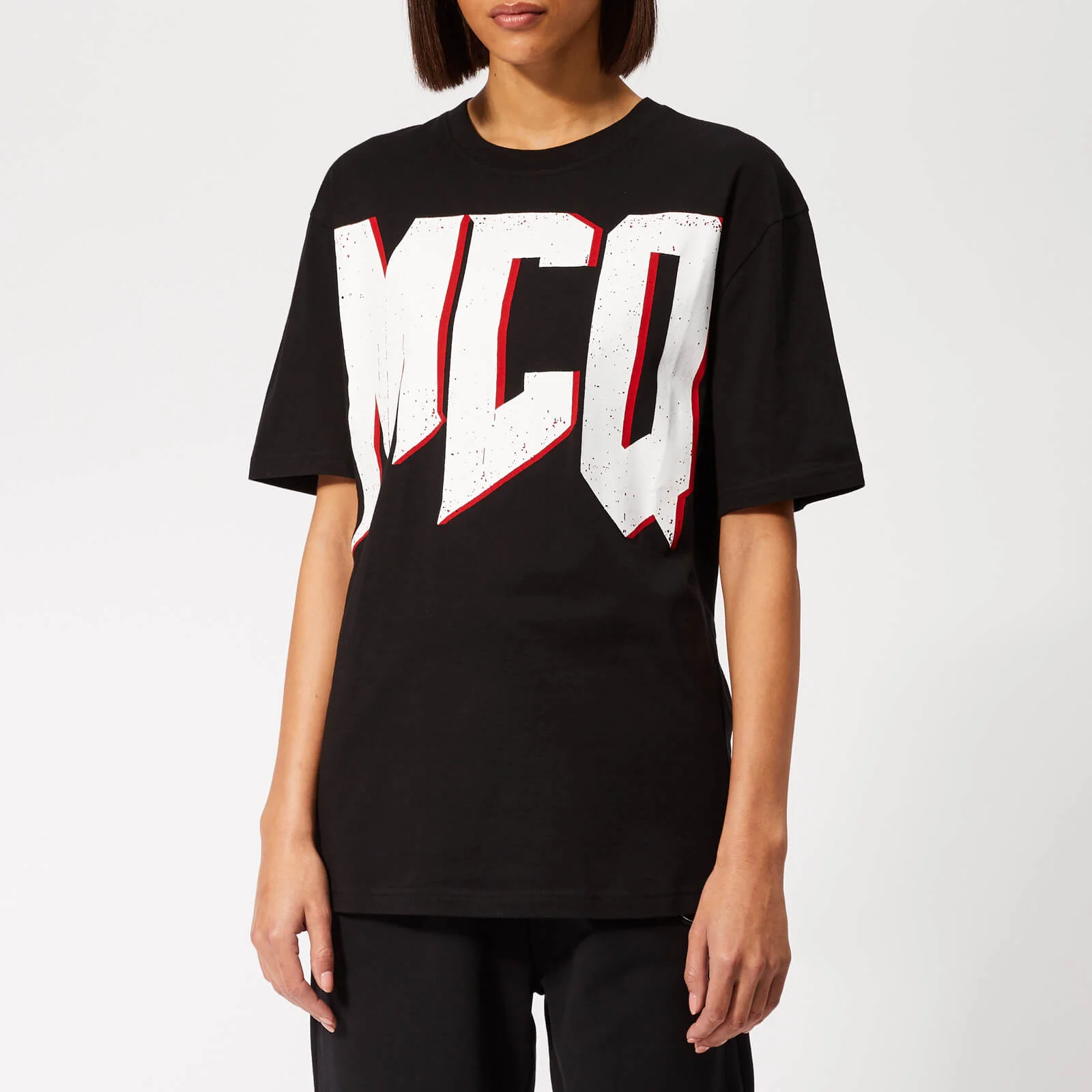 McQ Alexander McQueen Women's Boyfriend T-Shirt - Darkest Black Image 1