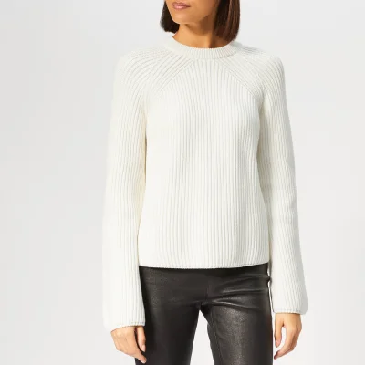 McQ Alexander McQueen Women's Lace Up Knitted Jumper - Ivory