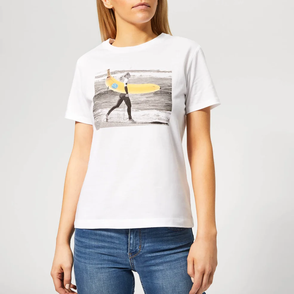 PS Paul Smith Women's Banana T-Shirt - White Image 1