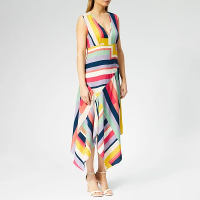 PS Paul Smith Women's Zig Zag Stripe Hankerchief Dress - Multi