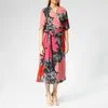 PS Paul Smith Women's Rainforest Floral Wrap Dress - Brick - Image 1