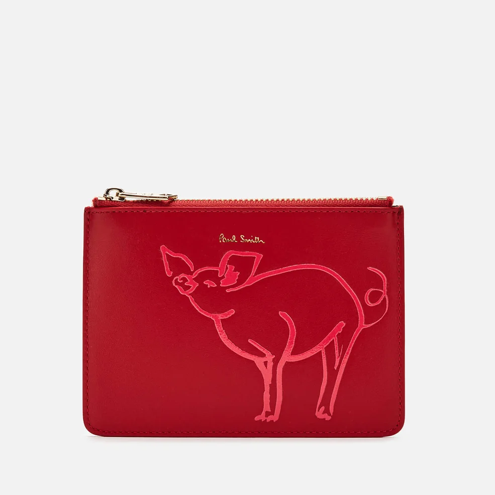 Paul Smith Women's Logo Pouch - Red Image 1