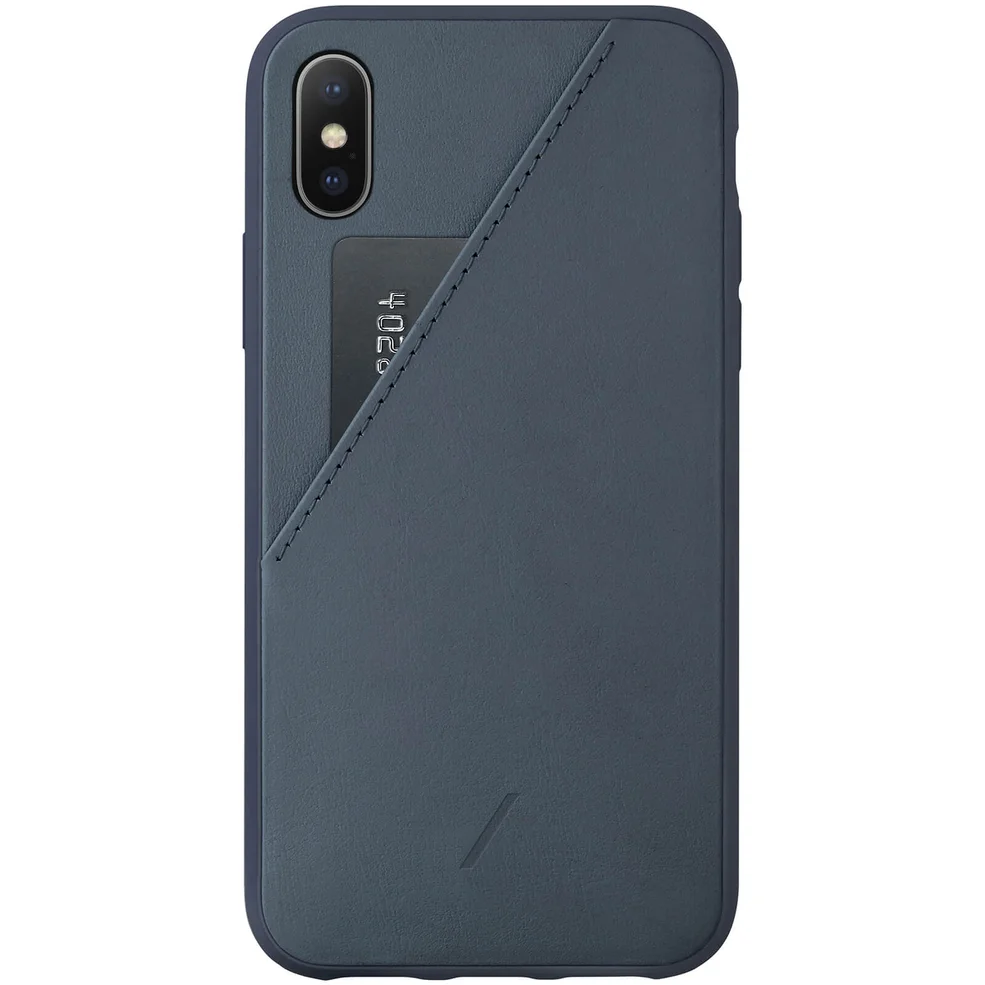 Native Union Clic Card iPhone Xs Max Case - Navy Image 1