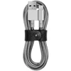 Native Union X Tom Dixon Coil Lightning Cable - Brushed Silver - 1.2m - Image 1