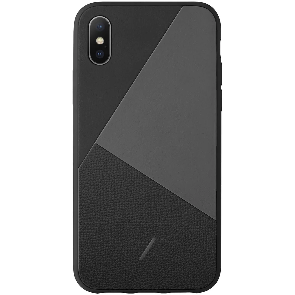 Native Union Clic Marquetry iPhone Xs Case - Black Image 1