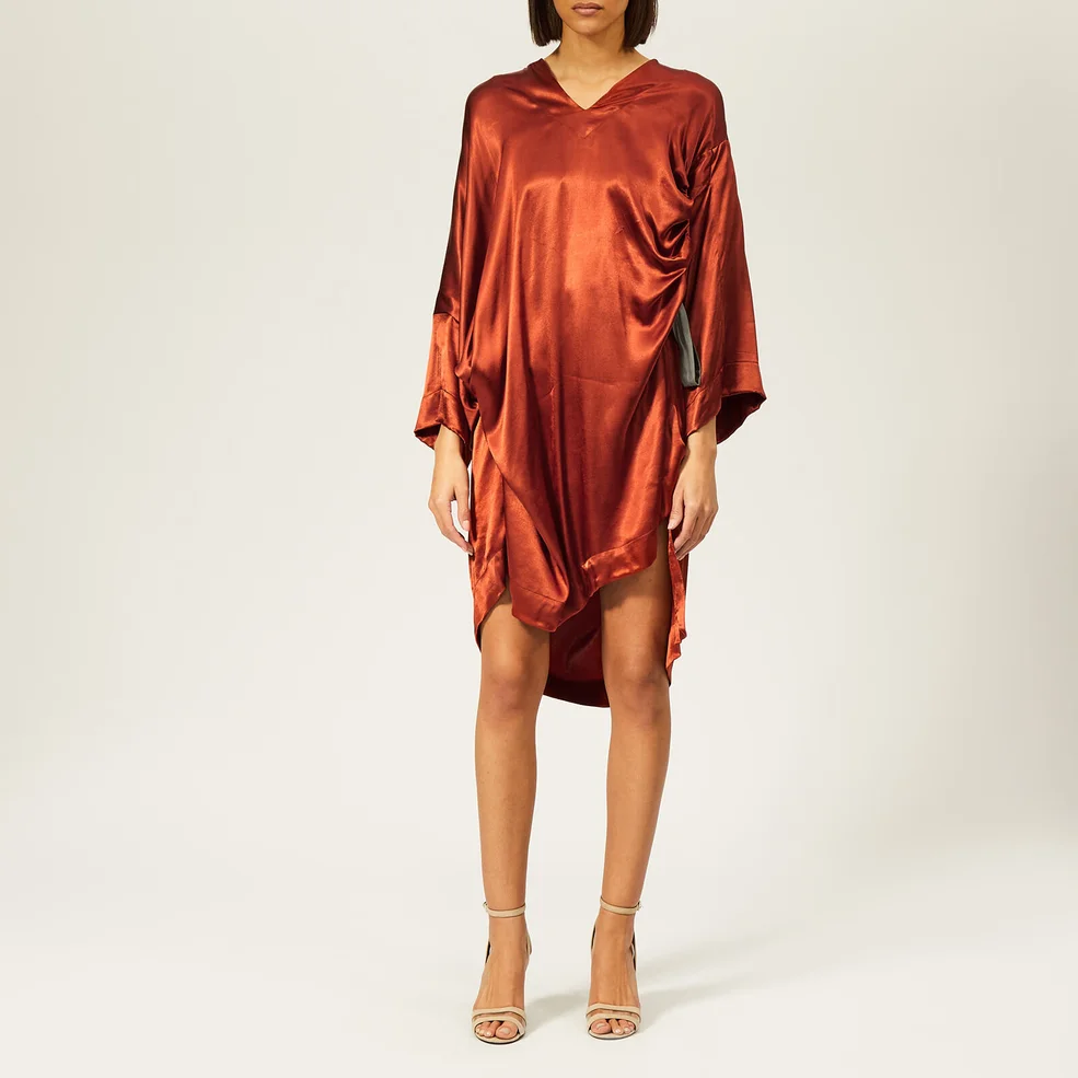 Vivienne Westwood Anglomania Women's Mini Kaftan Dress - Rust Image 1