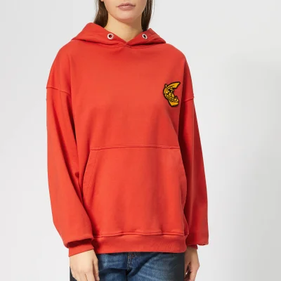 Vivienne Westwood Anglomania Women's Hooded Pullover Sweatshirt - Red
