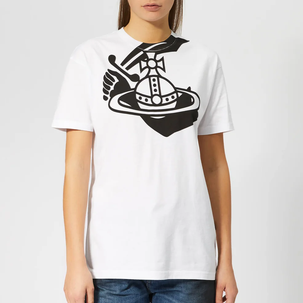 Vivienne Westwood Anglomania Women's Boxy T-Shirt - White Image 1
