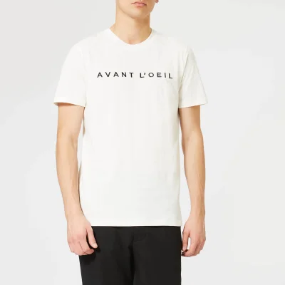Avant L'Oeil Men's Embroidered Logo T-Shirt - White