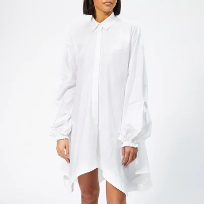 JW Anderson Women's Buttondown Puff Sleeve Dress - White