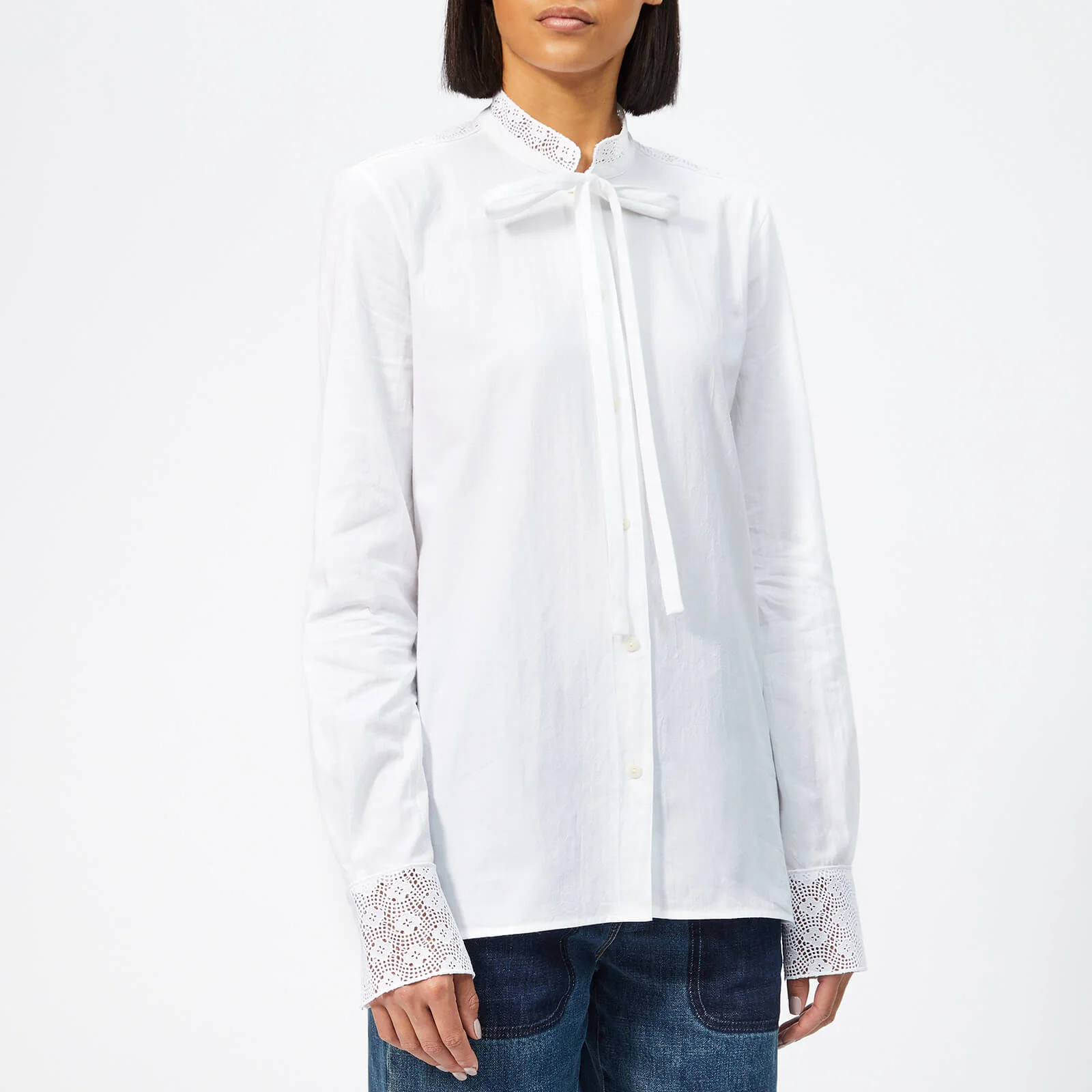 JW Anderson Women's Broderie Anglaise Blouse - White Image 1