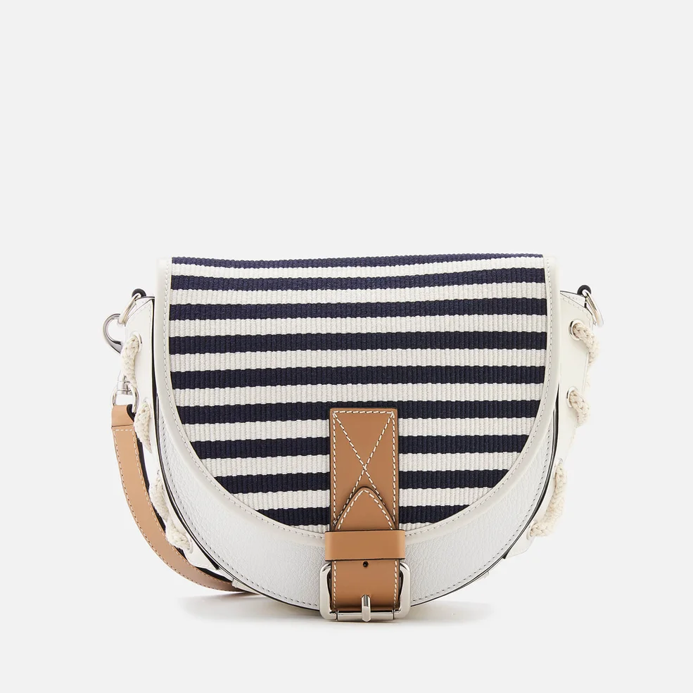 JW Anderson Women's Small Bike Bag with Lacing - White Breton Image 1