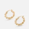 JW Anderson Women's Twisted Hoop Earrings - Gold - Image 1