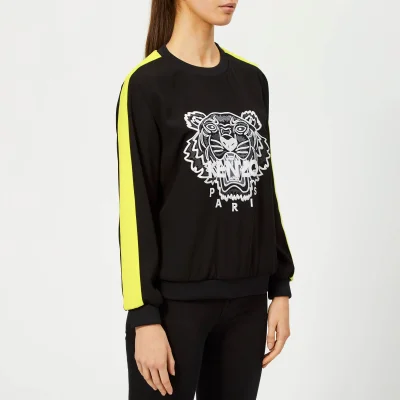 KENZO Women's Soft Sweater Tiger Embroidery - Black