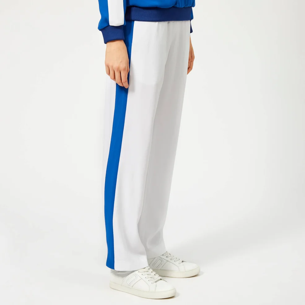 KENZO Women's Side Stripe Jogpants - White Image 1