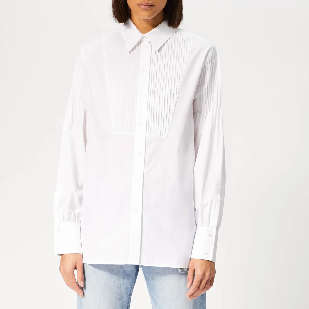 KENZO Women's Cotton Poplin Shirt - White Image 1