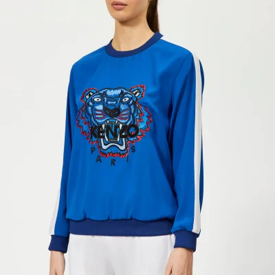 KENZO Women's Soft Sweater Tiger Embroidery - French Blue