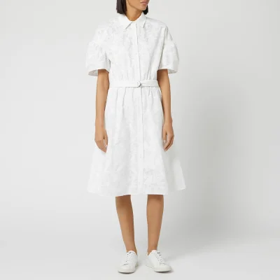 KENZO Women's Shirting Belted Dress - White