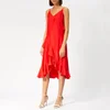 KENZO Women's Long Slip Dress with Ruffles - Medium Red - Image 1