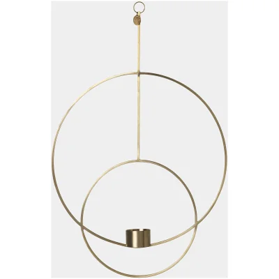 Ferm Living Hanging Tealight Deco - Circular - Brass