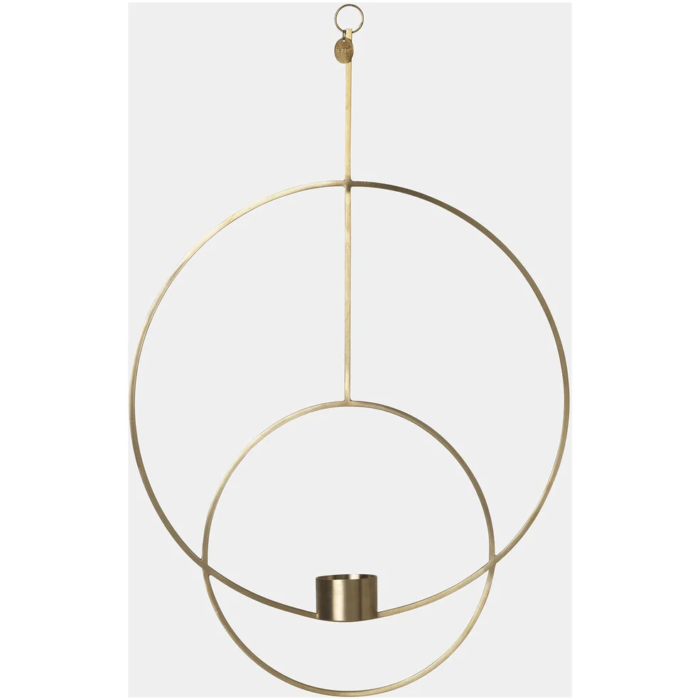 Ferm Living Hanging Tealight Deco - Circular - Brass Image 1