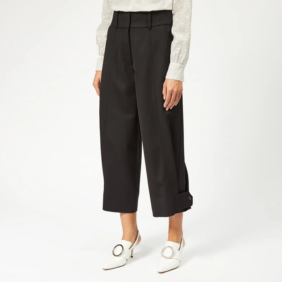 See By Chloé Women's Wool Cropped Trousers - Black Image 1