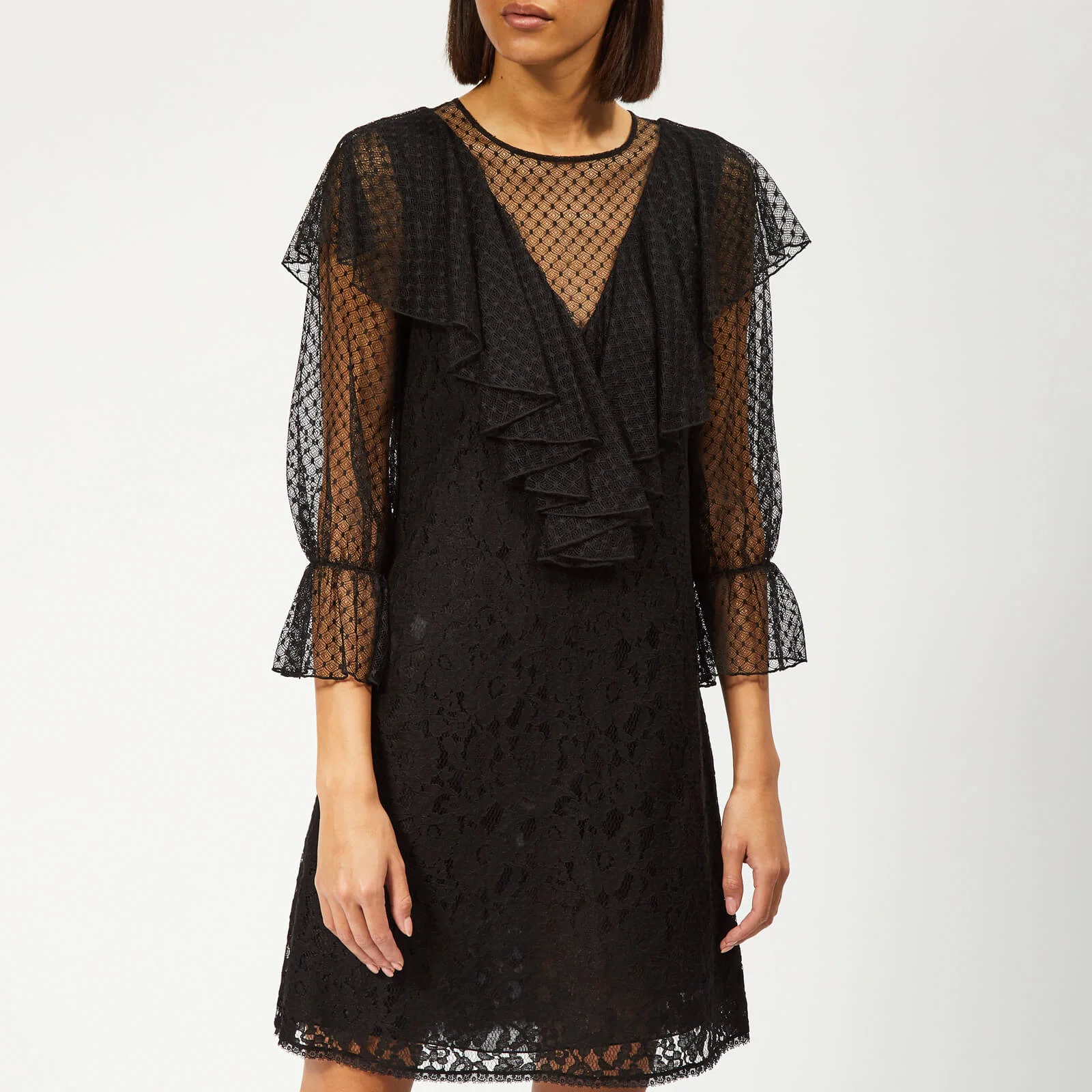 See By Chloé Women's Lace and Mesh Dress - Black Image 1