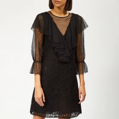 See By Chloé Women's Lace and Mesh Dress - Black