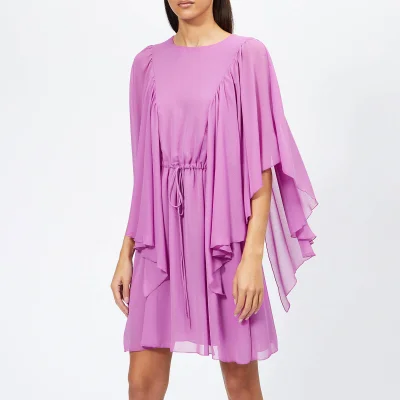 See By Chloé Women's Textured Frill Detail Dress - Striking Purple
